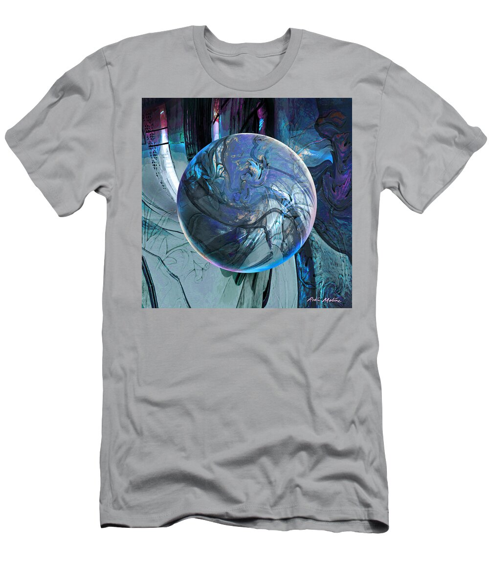 Portals T-Shirt featuring the digital art Portal to Divinity by Robin Moline