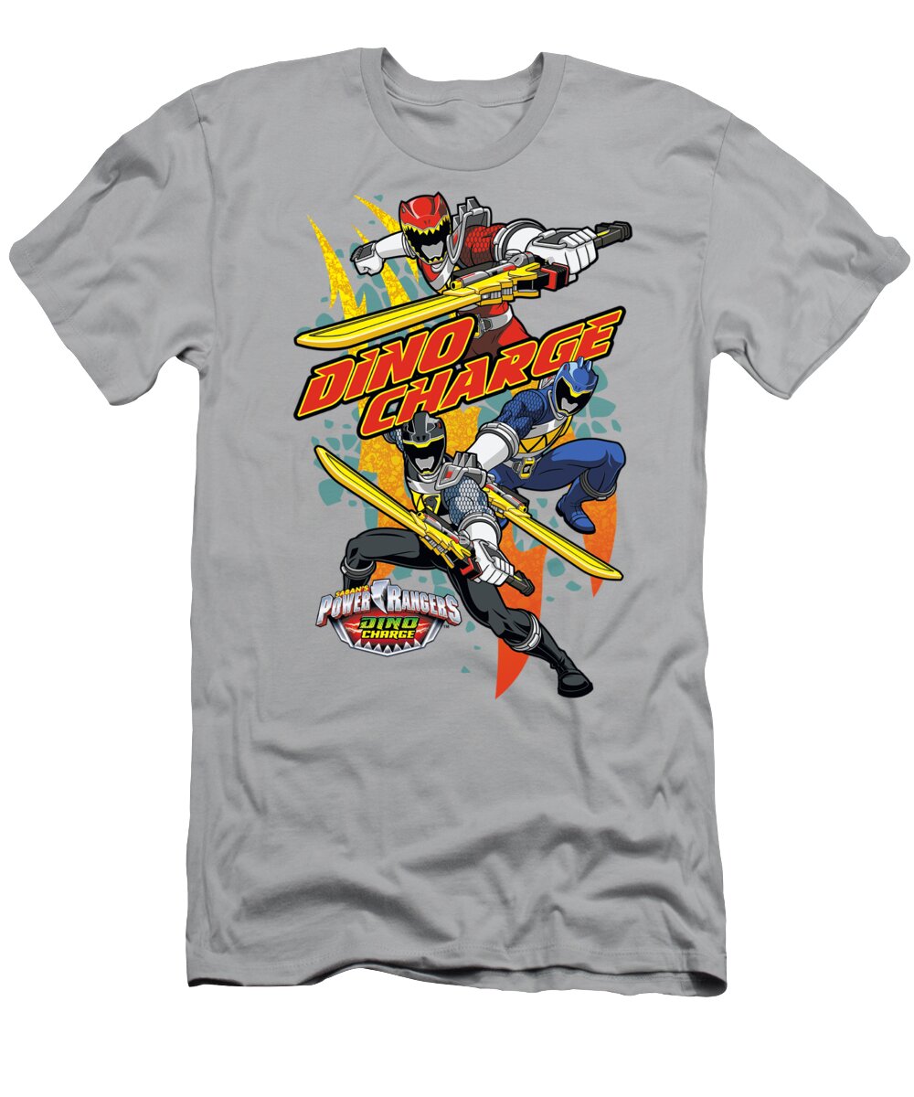  T-Shirt featuring the digital art Power Rangers - Swords Out by Brand A