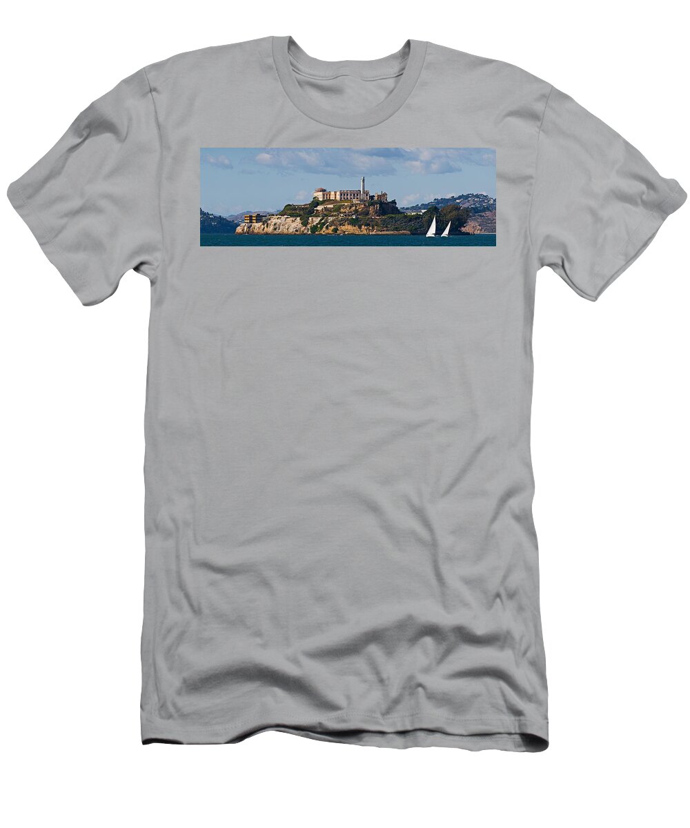 Photography T-Shirt featuring the photograph Prison On An Island, Alcatraz Island by Panoramic Images