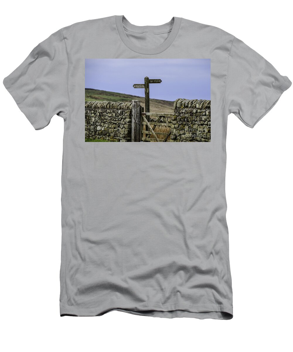M.c. Story T-Shirt featuring the photograph Public Bridleway by Mary Carol Story