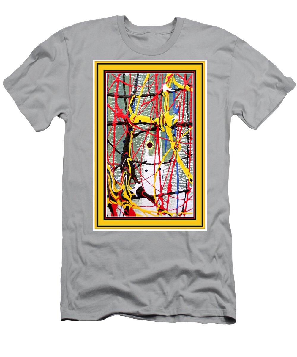 Abstract Painting T-Shirt featuring the painting Purely Abstract Yellow Emphasis by Marie Jamieson