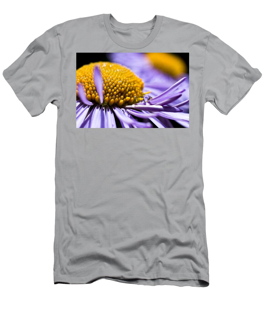 Aster T-Shirt featuring the photograph Purple Drop by Priya Ghose