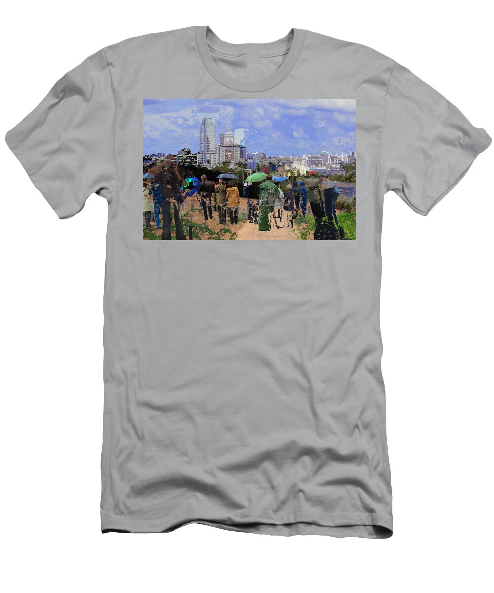 Abstract T-Shirt featuring the photograph Rain Or Shine by Rabiri Us