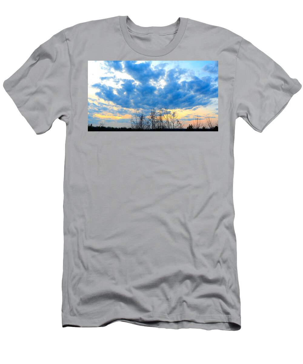 Blue T-Shirt featuring the photograph Reach Out and Touch the Sky by Linda Bailey