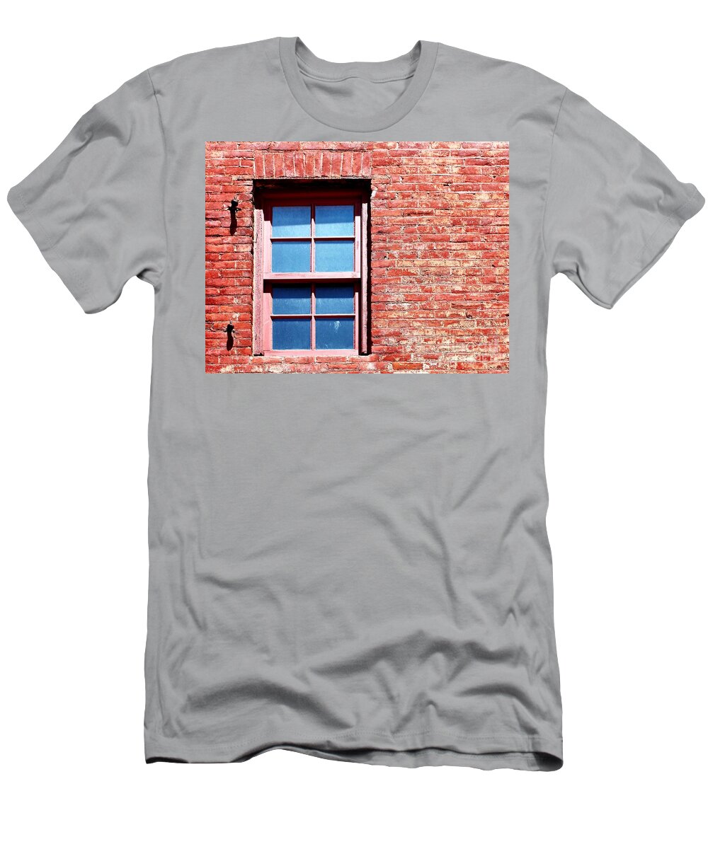 Masonry T-Shirt featuring the photograph Red Brick Window by Henrik Lehnerer