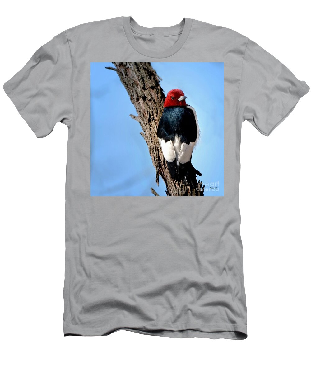 Nature T-Shirt featuring the photograph Red-headed Woodpecker by Nava Thompson