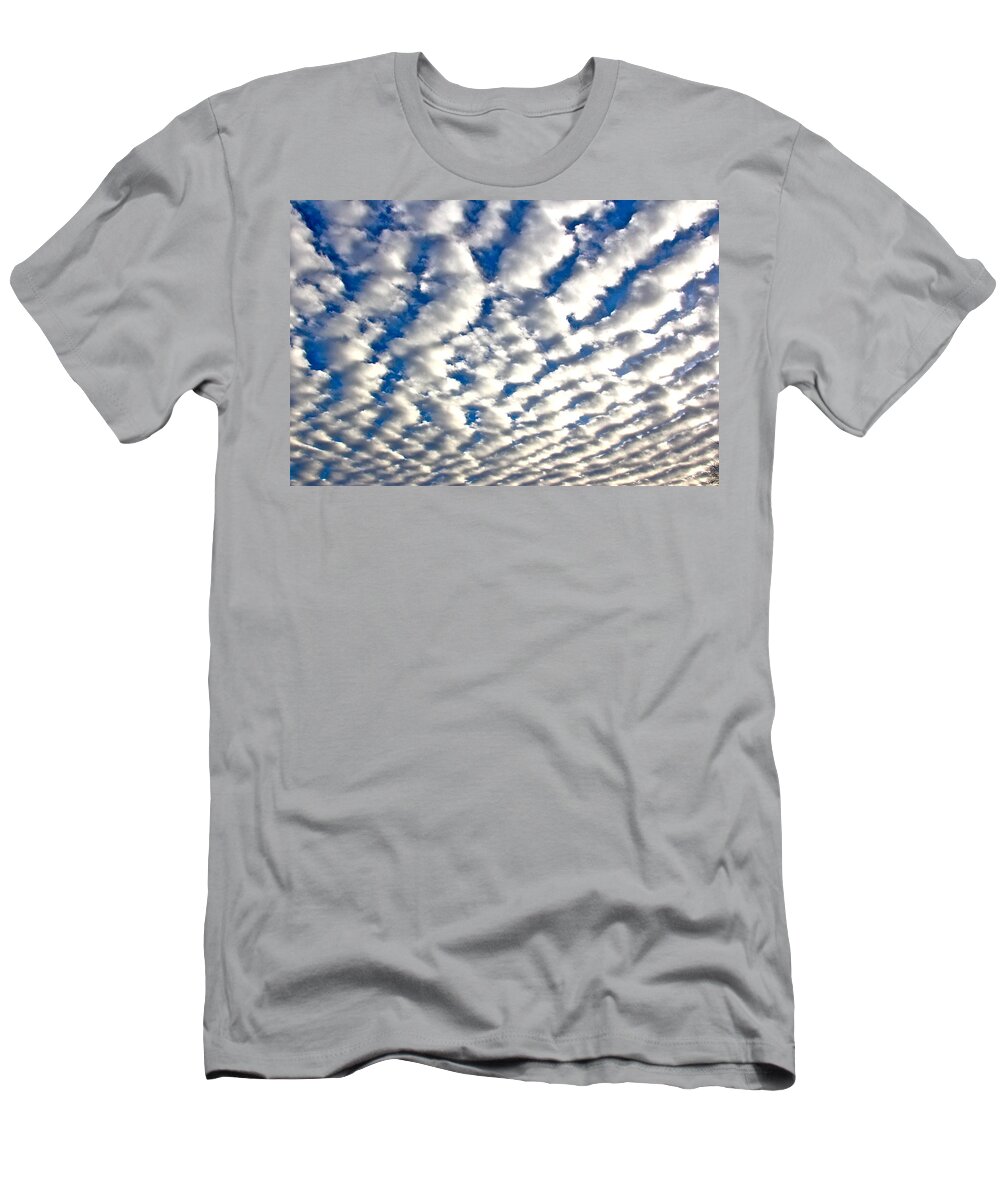 Cloud T-Shirt featuring the photograph Rippling Clouds by Liz Vernand