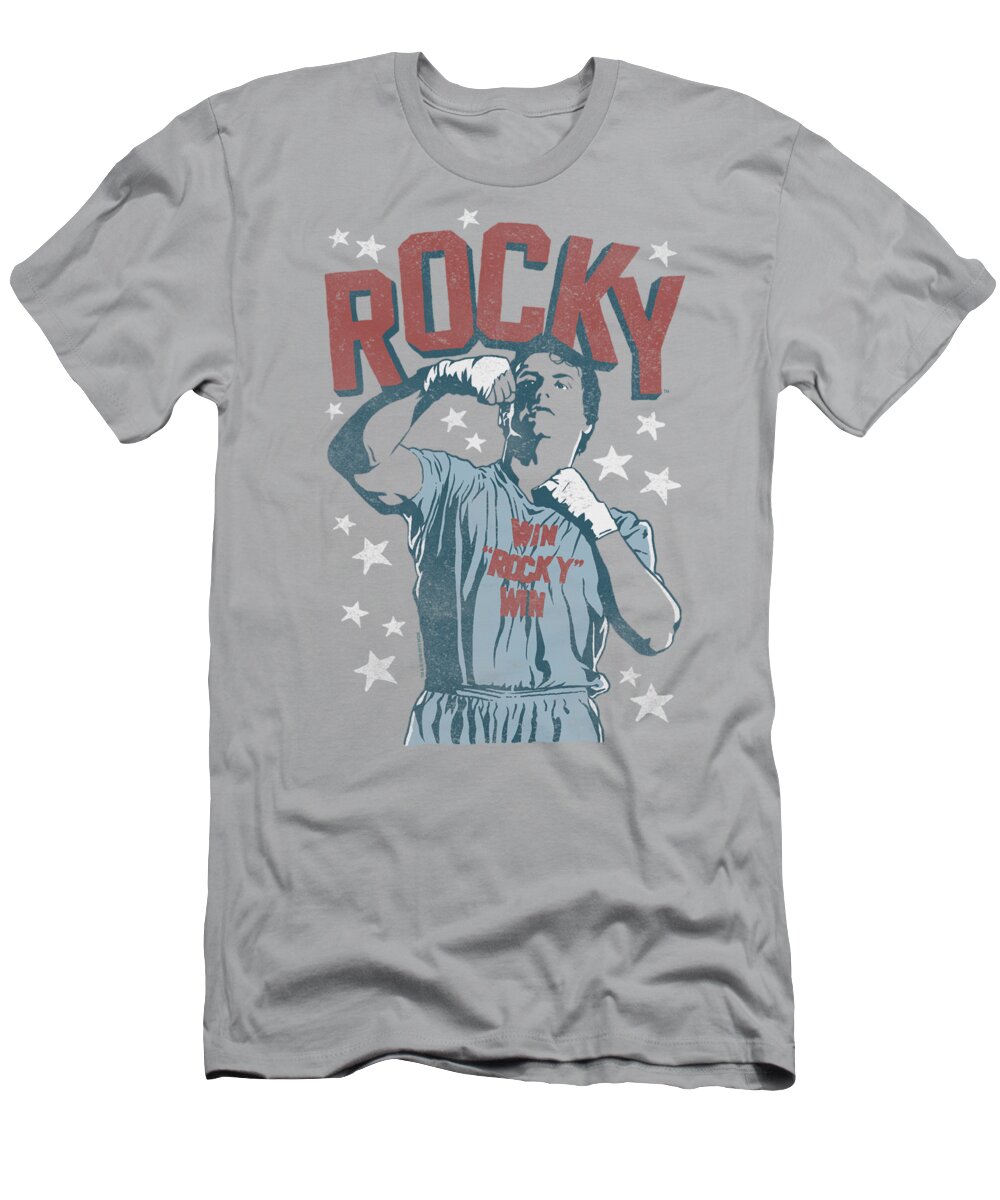 Rocky T-Shirt featuring the digital art Rocky - In Training by Brand A