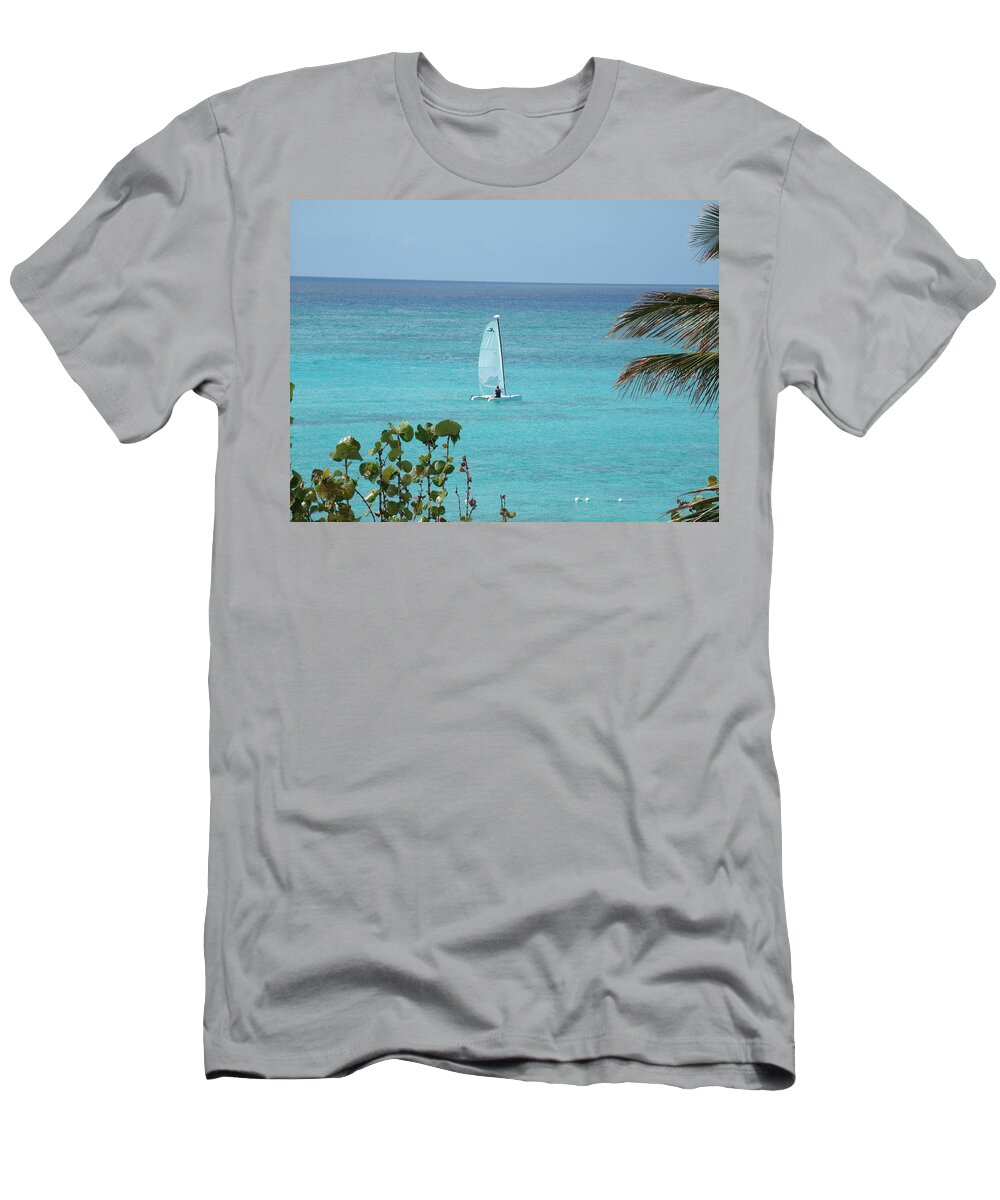 Sailboat T-Shirt featuring the photograph Sailing by David S Reynolds