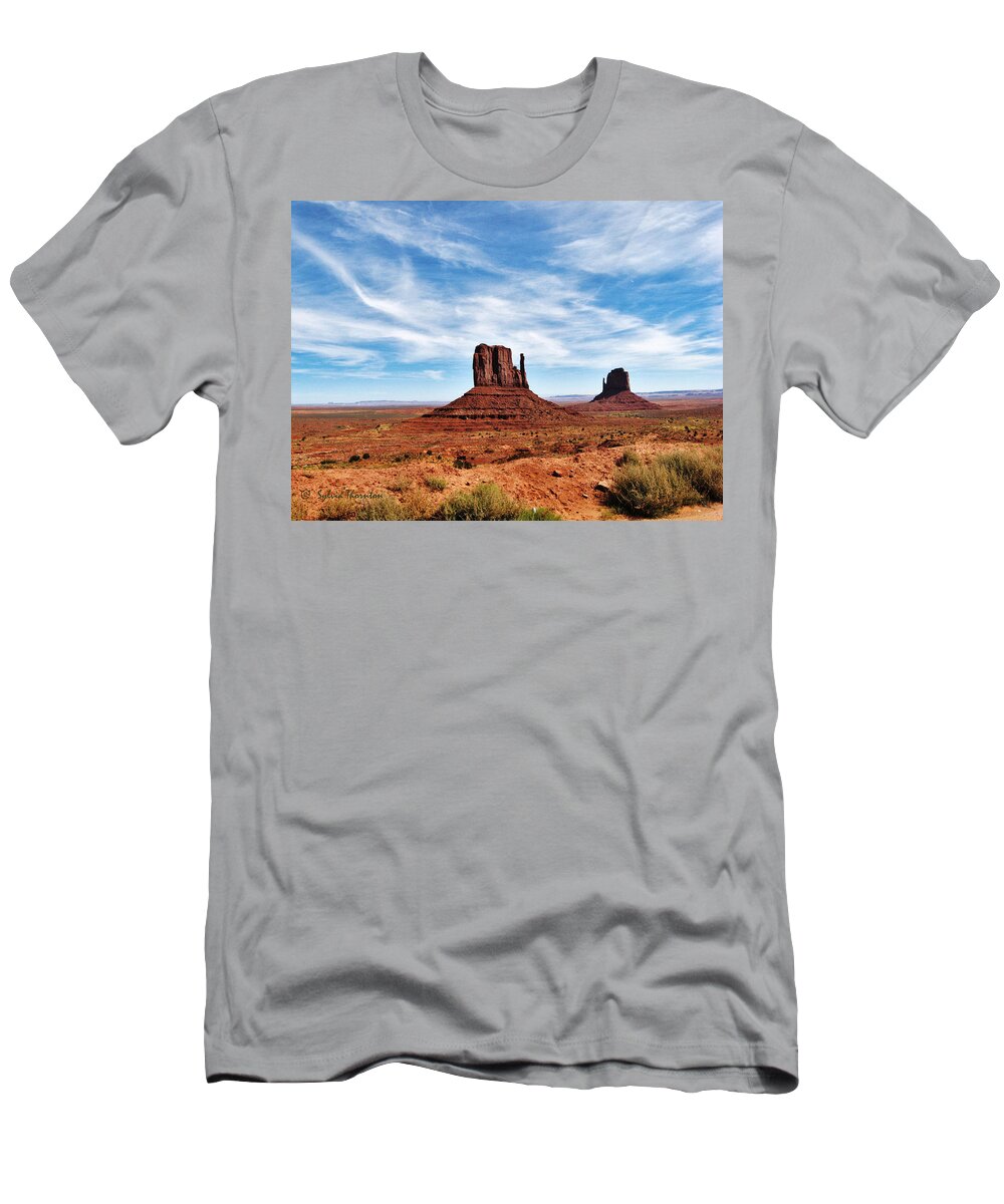 Monument Valley T-Shirt featuring the photograph Saluting Sentinels by Sylvia Thornton