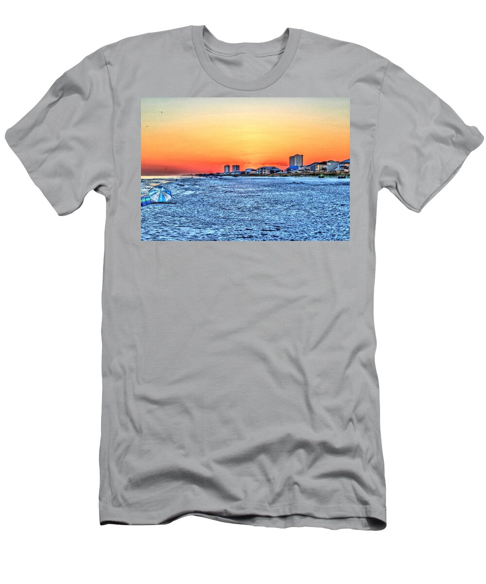 Sand T-Shirt featuring the photograph Sandy Sunset by David Zarecor