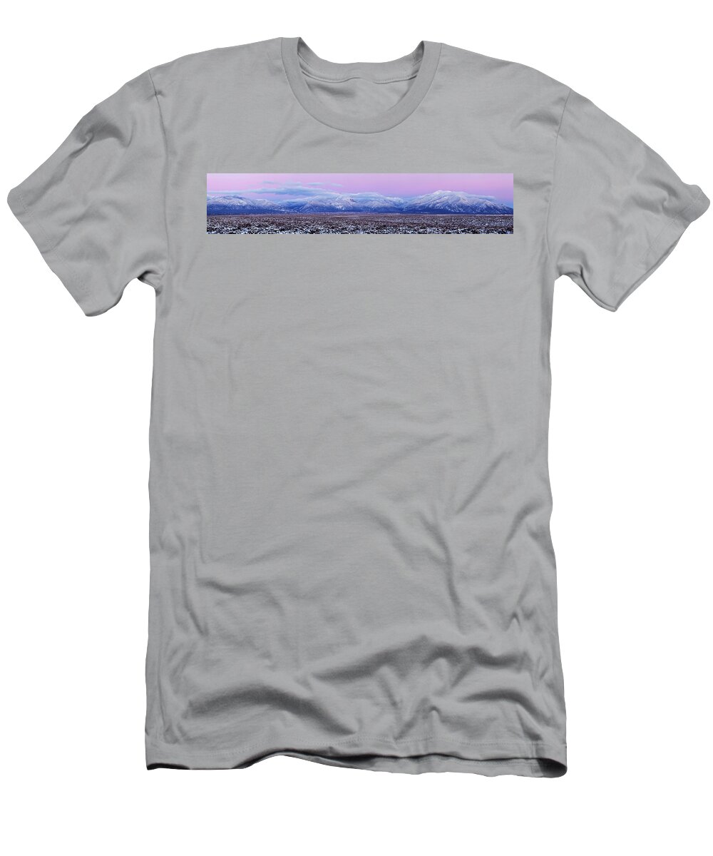 Photography T-Shirt featuring the photograph Sangre De Cristo Range After Sunset by Panoramic Images