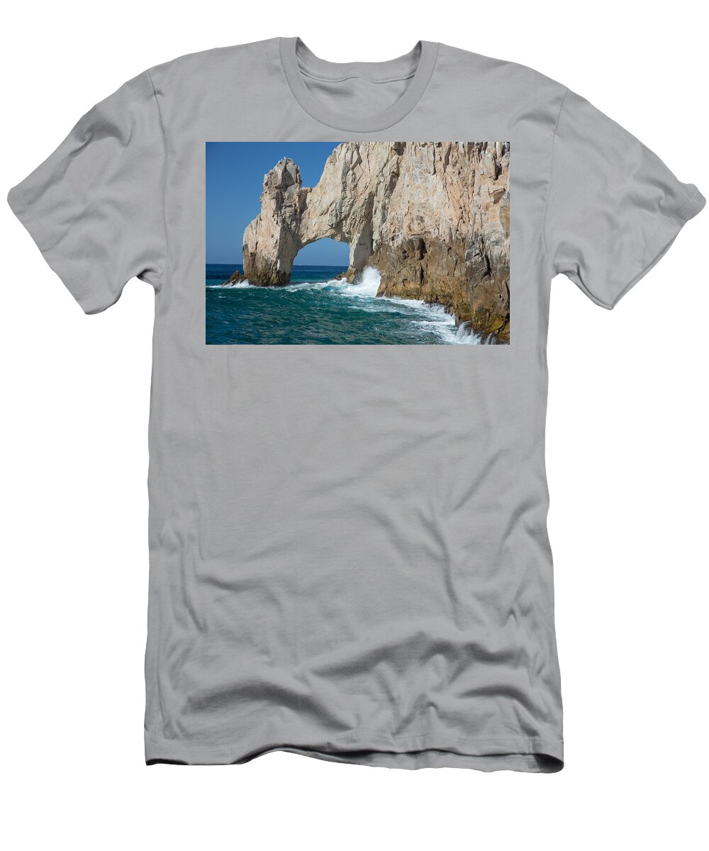 Sea Arch T-Shirt featuring the photograph Sea arch El Arco de Cabo San Lucas by Allan Levin