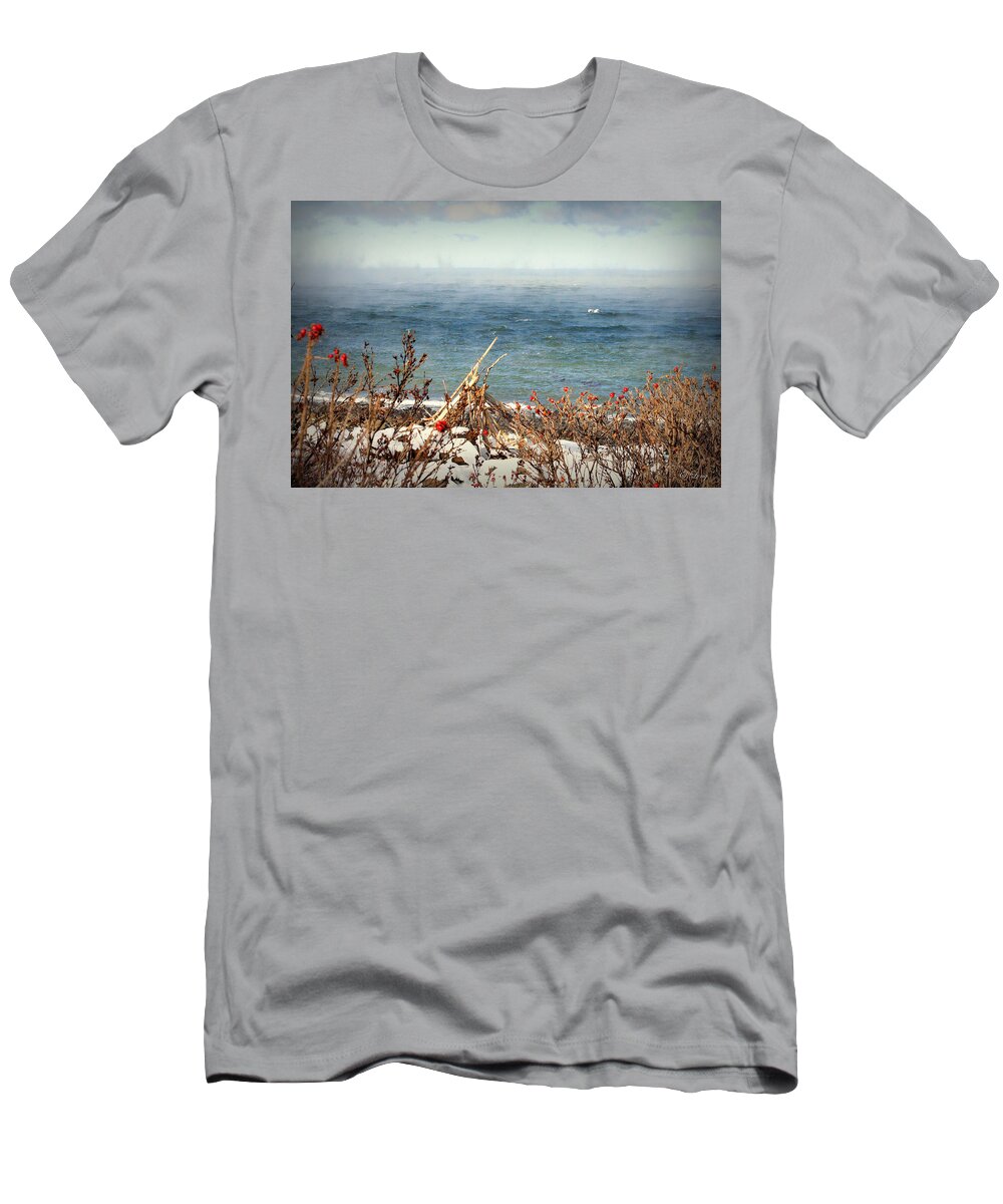 Ocean T-Shirt featuring the photograph Sea Smoke by Sue Long