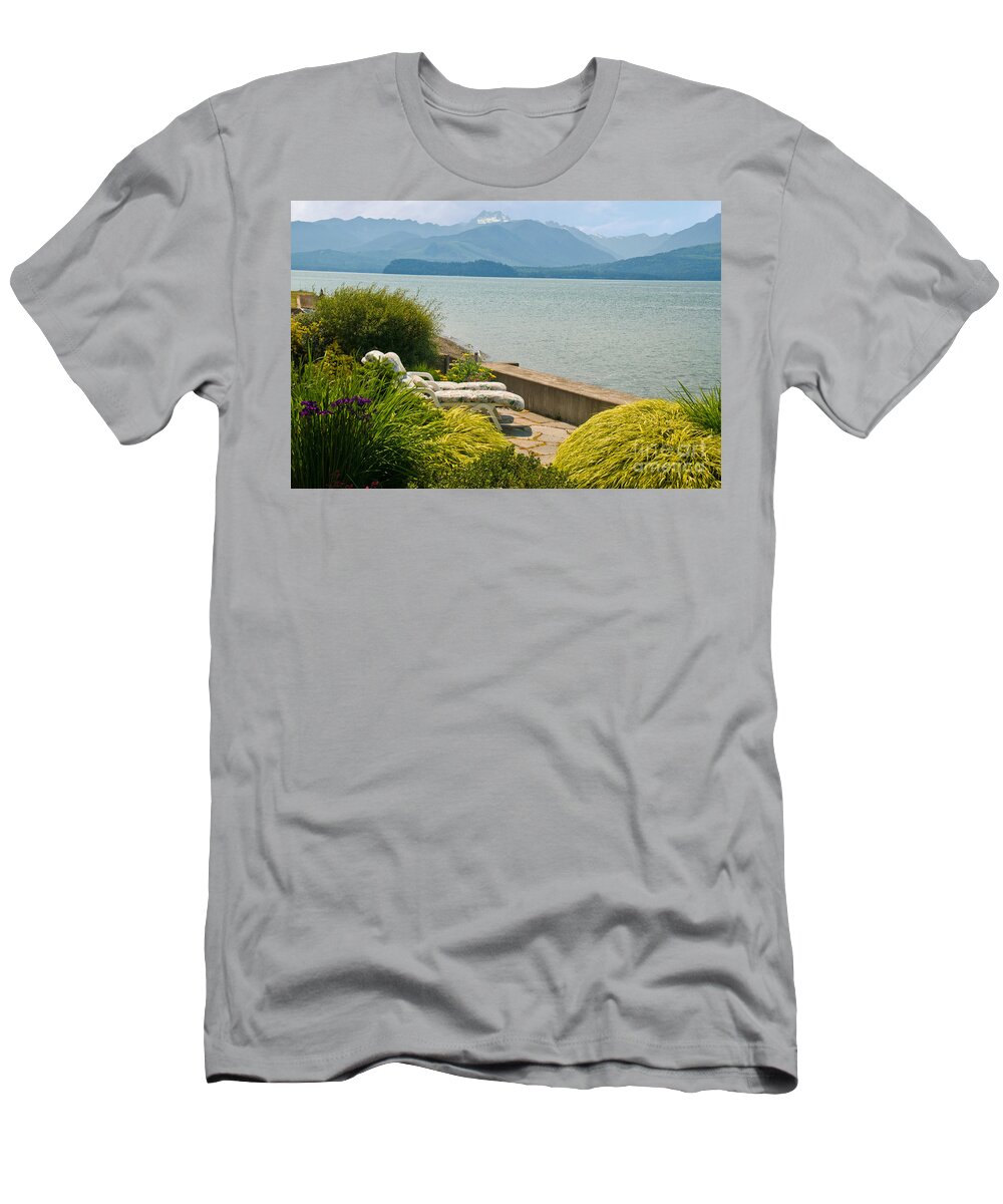 Seaside Garden T-Shirt featuring the photograph Seaside Garden by Richard and Ellen Thane