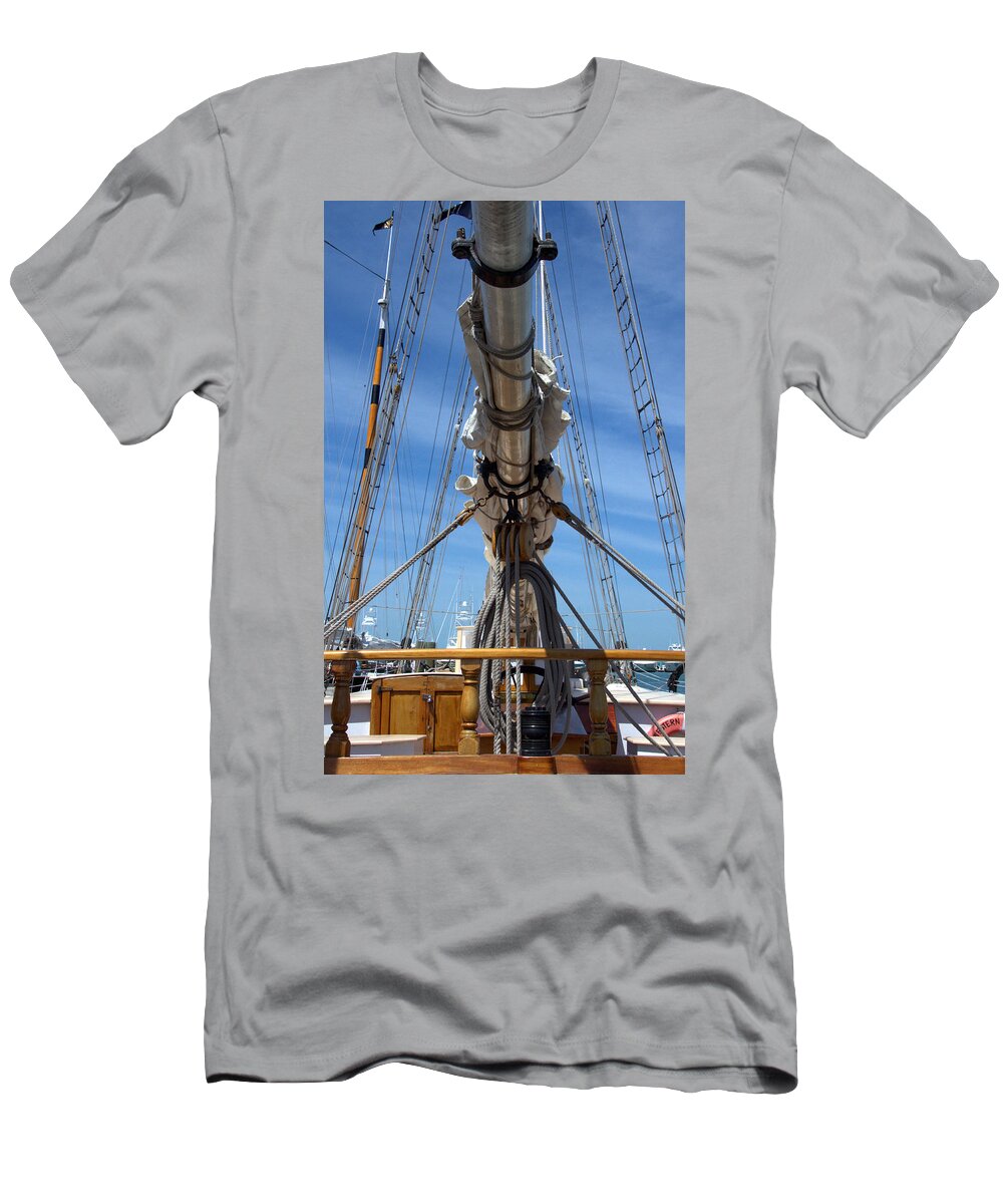 Mast T-Shirt featuring the photograph Ship Shape in Key West by Bob Slitzan