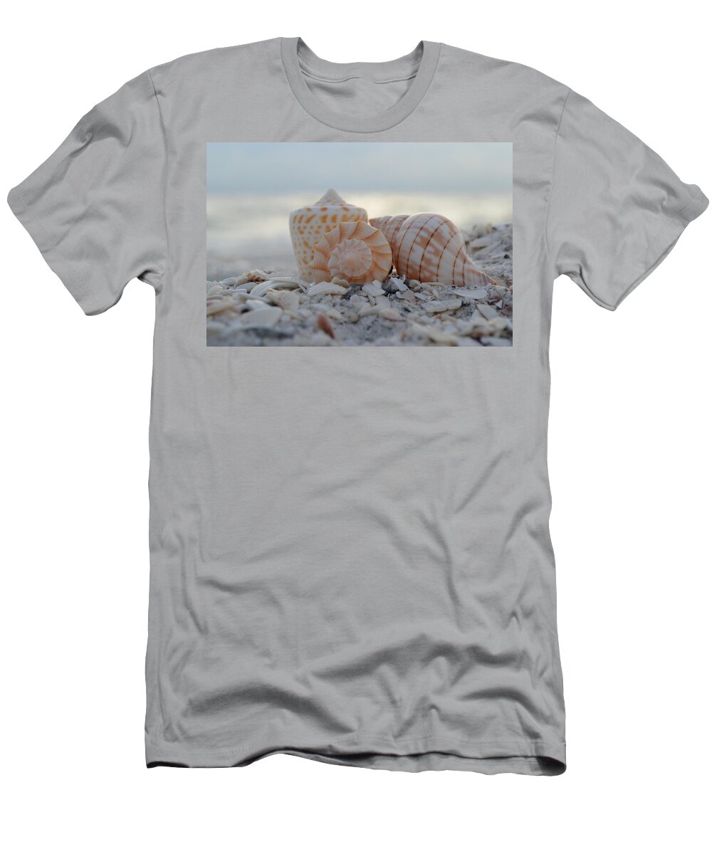 Seashells T-Shirt featuring the photograph Simplicity and Solitude by Melanie Moraga