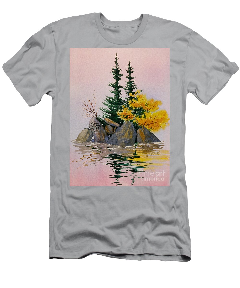 Sitka Isle T-Shirt featuring the painting Sitka Isle by Teresa Ascone