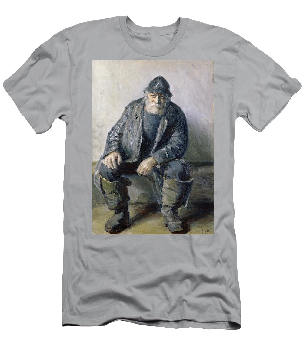 George Stevenson personale jeg er sulten Skagen Fisherman T-Shirt by Michael Peter Ancher - Pixels