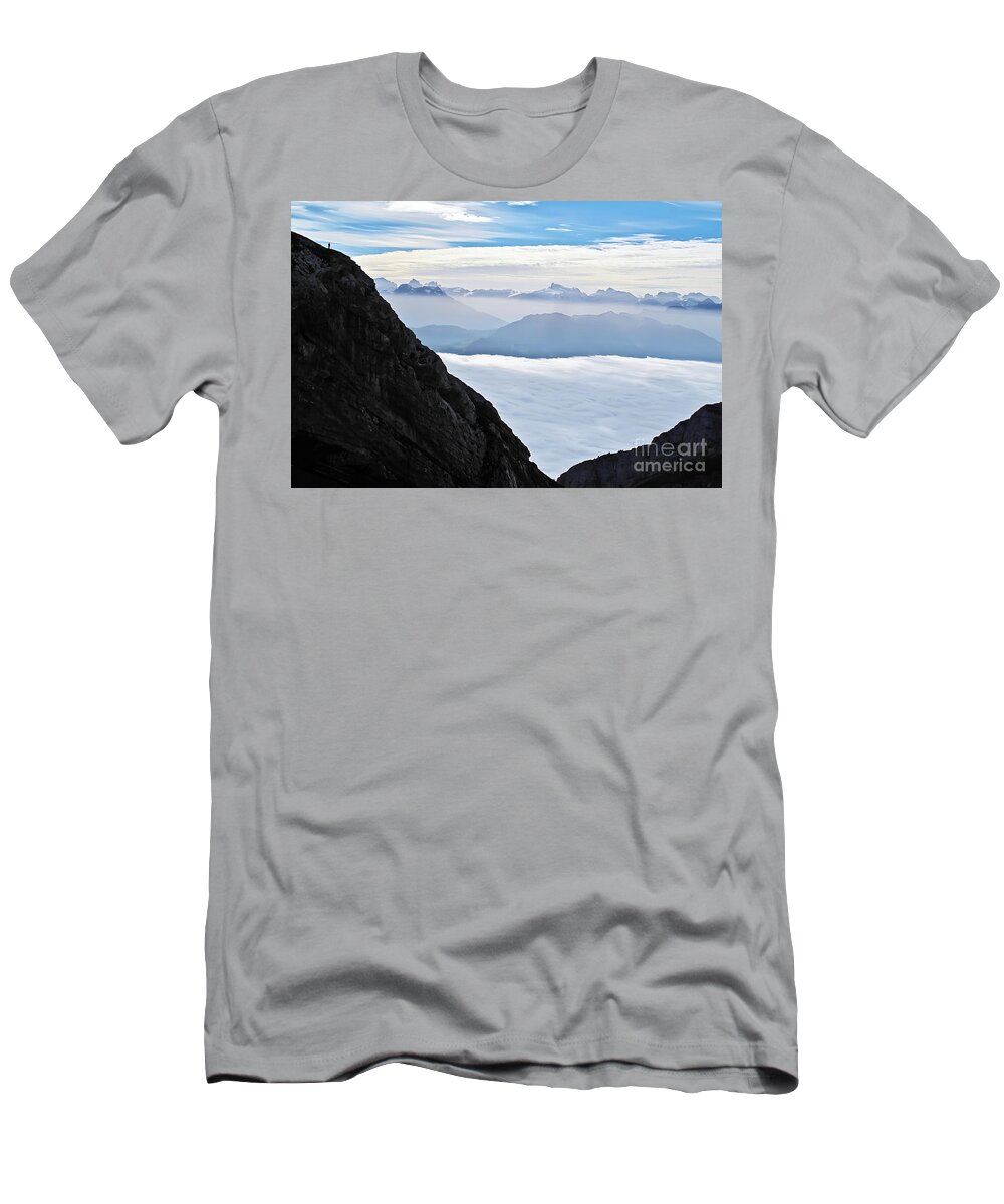 Travel T-Shirt featuring the photograph Smallness of Mankind by Elvis Vaughn
