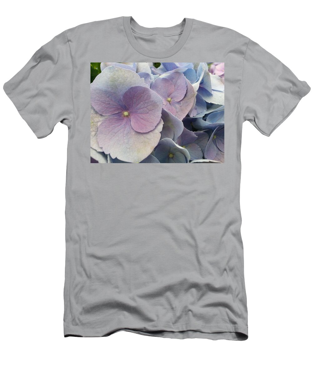 Hydrangea T-Shirt featuring the photograph Soft Hydrangea by Caryl J Bohn