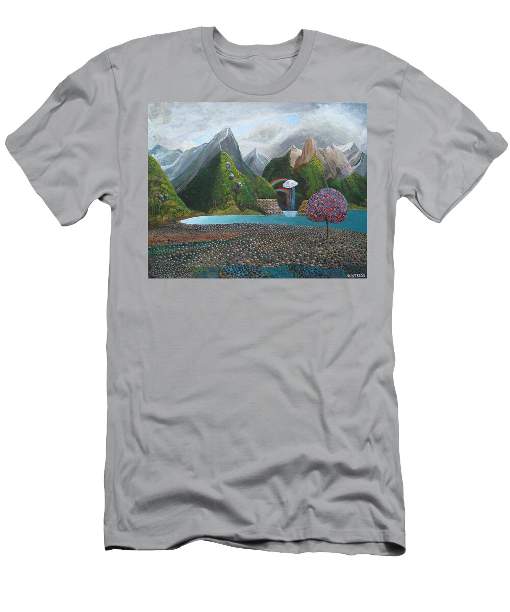 Hope T-Shirt featuring the painting Somewhere Over The Rainbow by Mindy Huntress