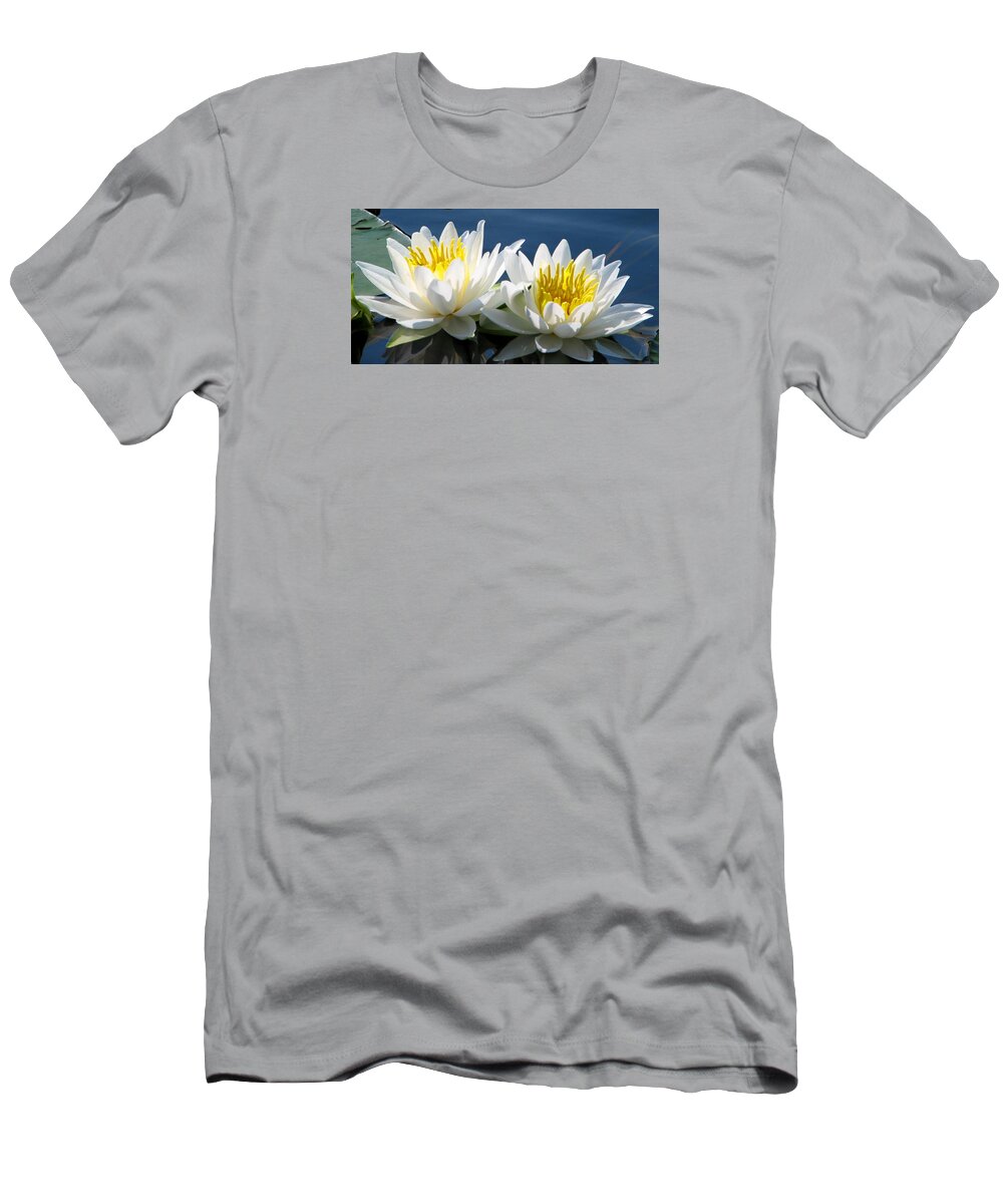 Lotus T-Shirt featuring the photograph Soulmates by Angela Davies