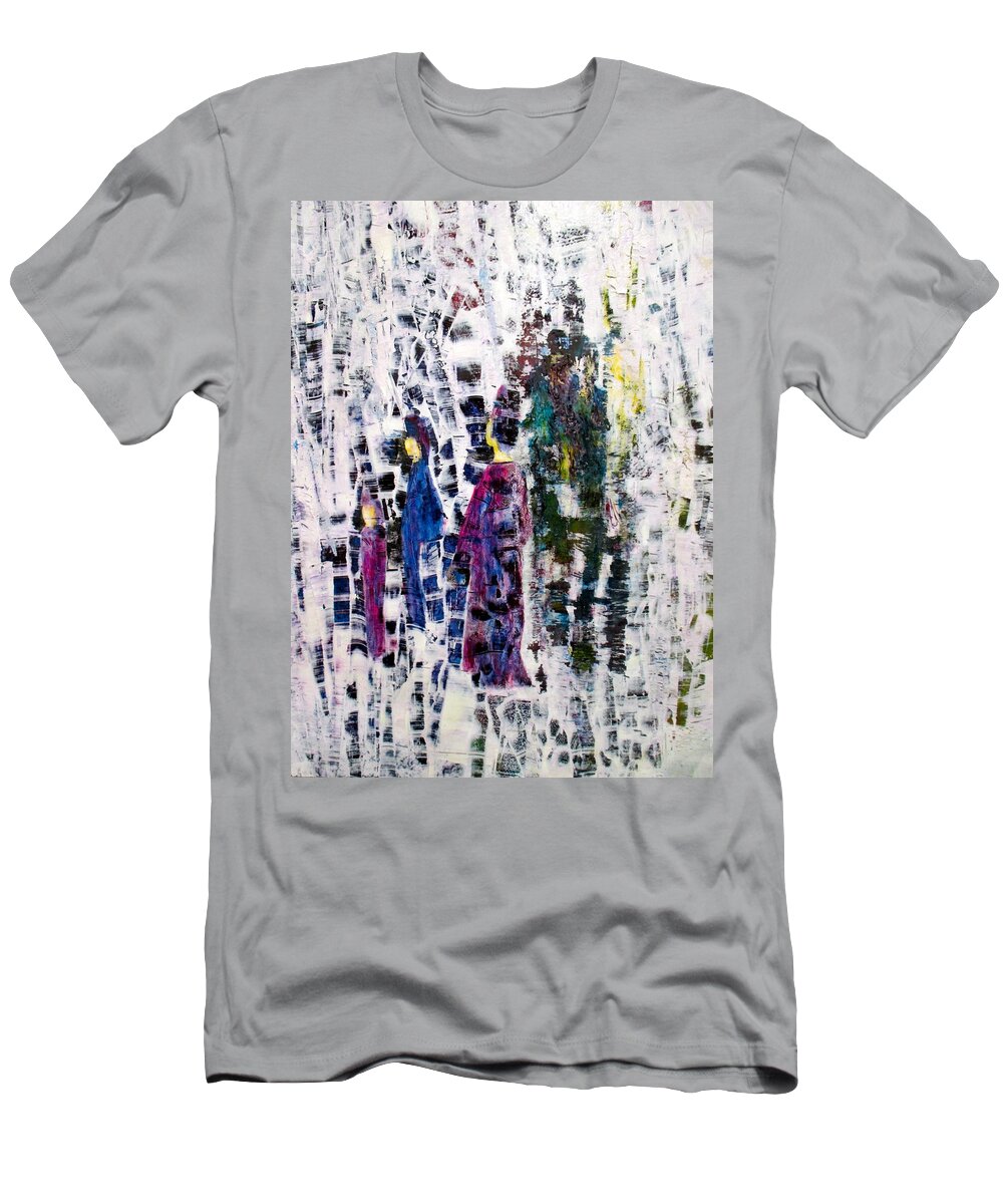 Asian T-Shirt featuring the painting South of Tokyo by Janice Nabors Raiteri
