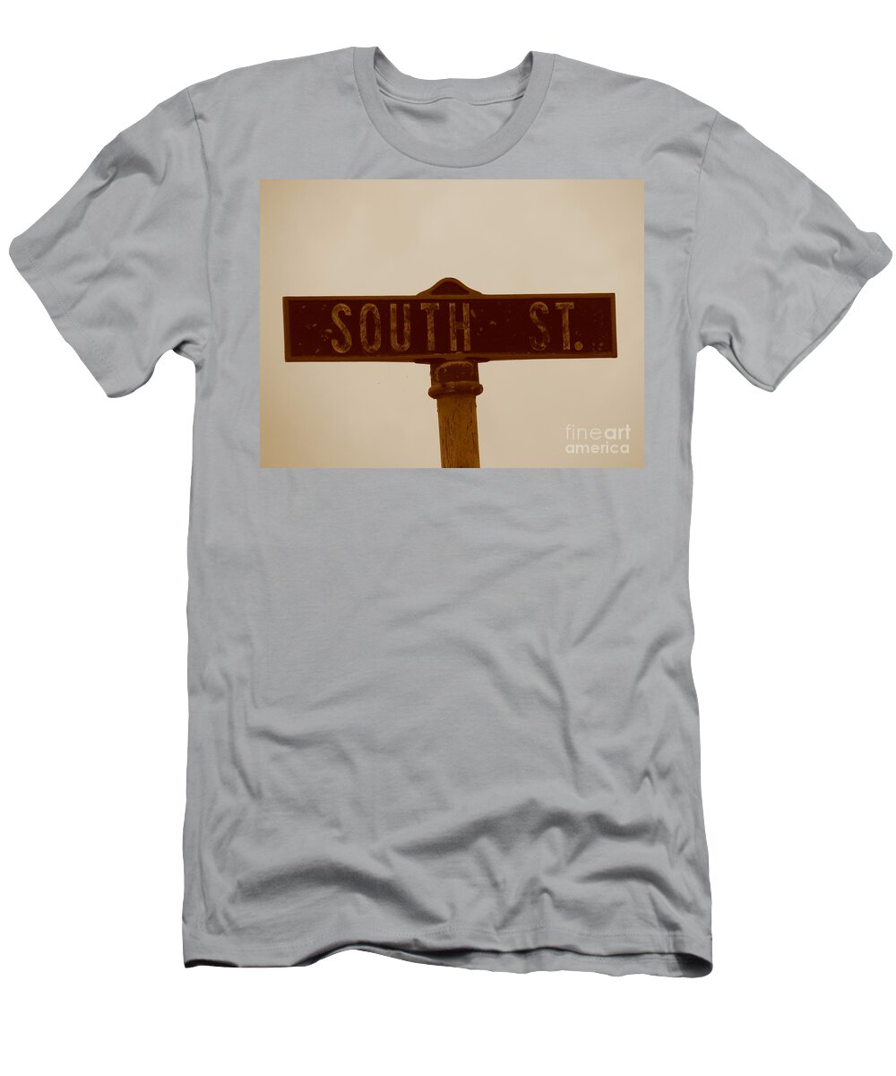 South T-Shirt featuring the photograph South Street by Michael Krek