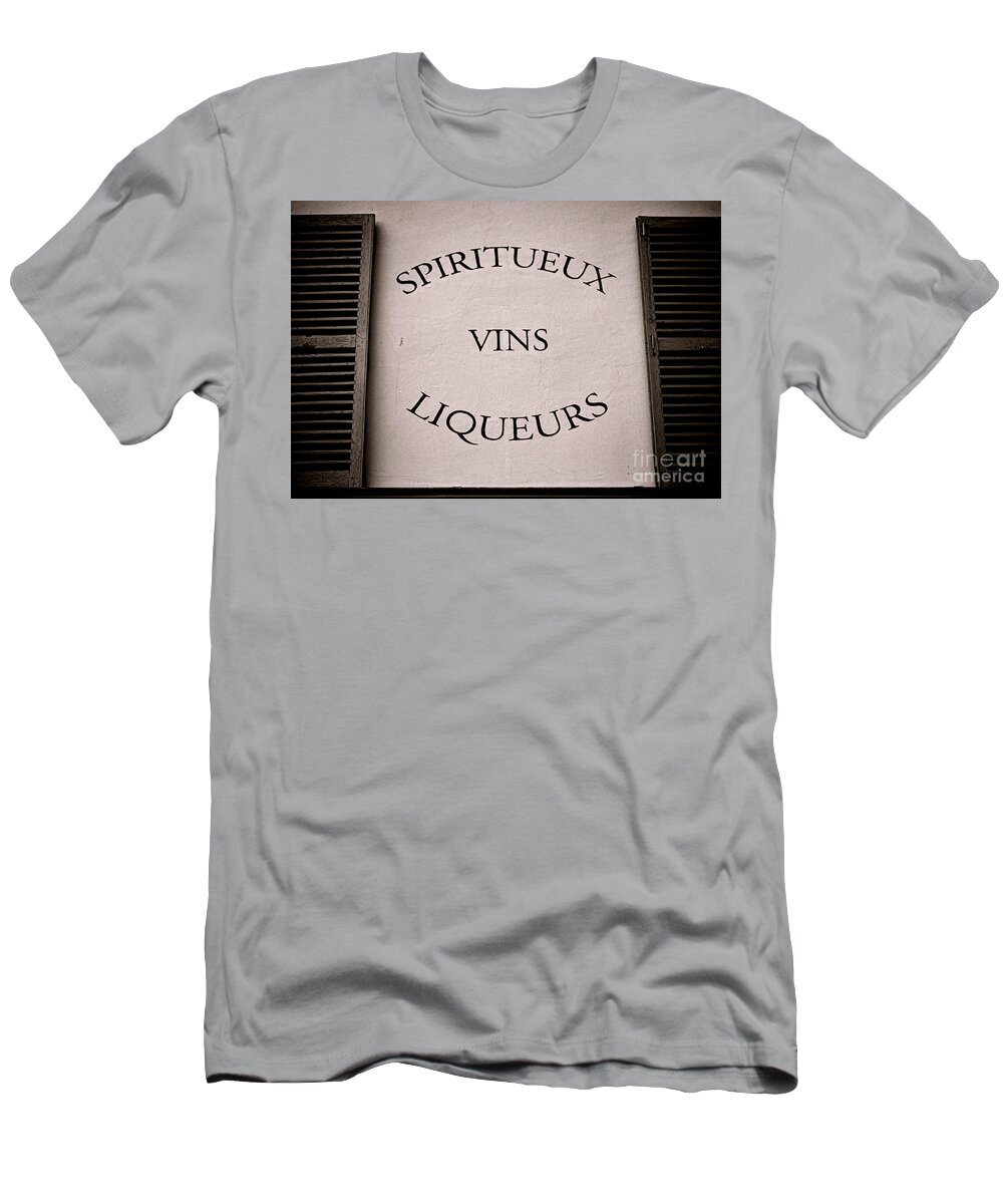 Spirit T-Shirt featuring the photograph Spiritueux Vins Liqueurs by Olivier Le Queinec