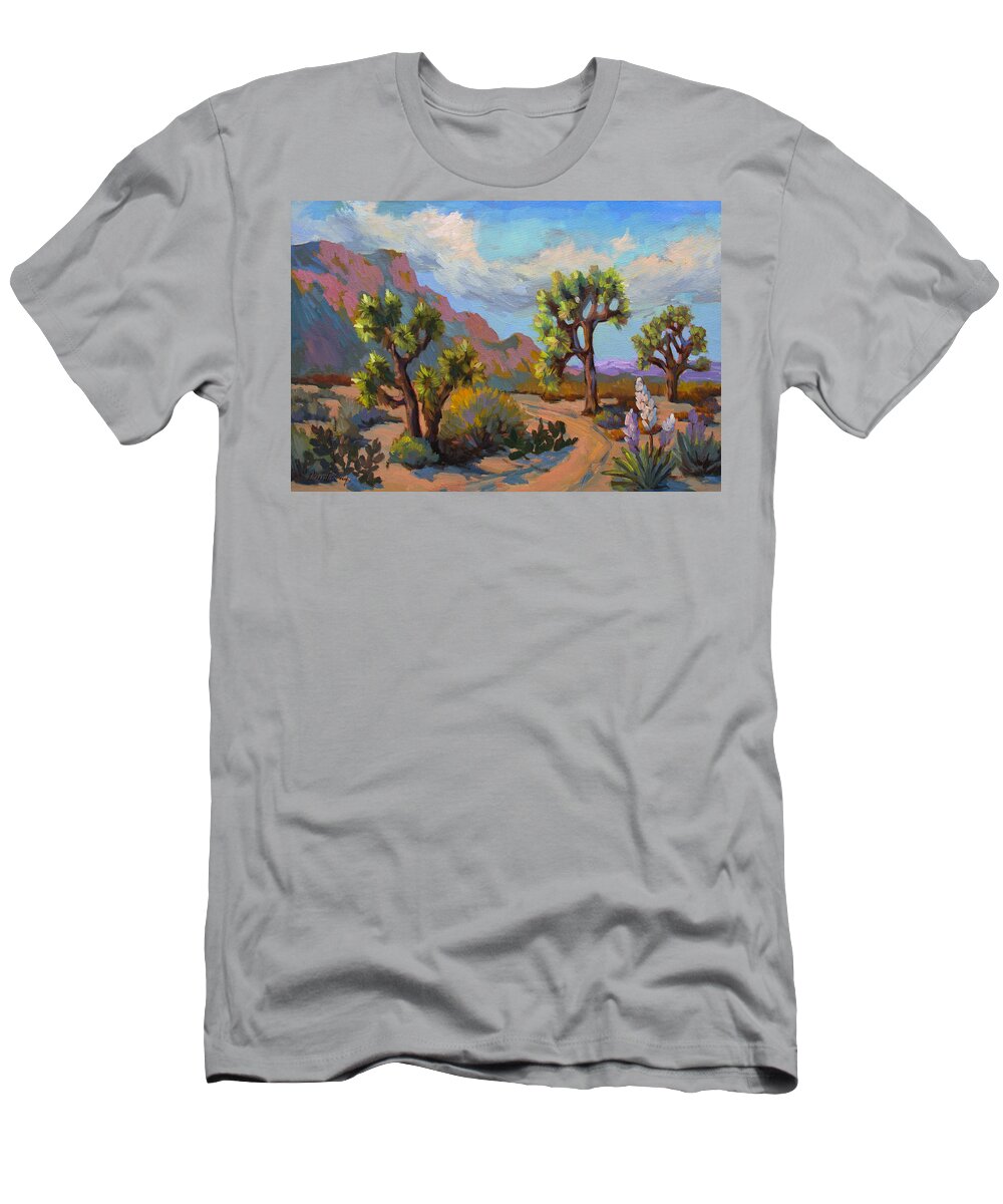 Spring T-Shirt featuring the painting Spring at Joshua by Diane McClary
