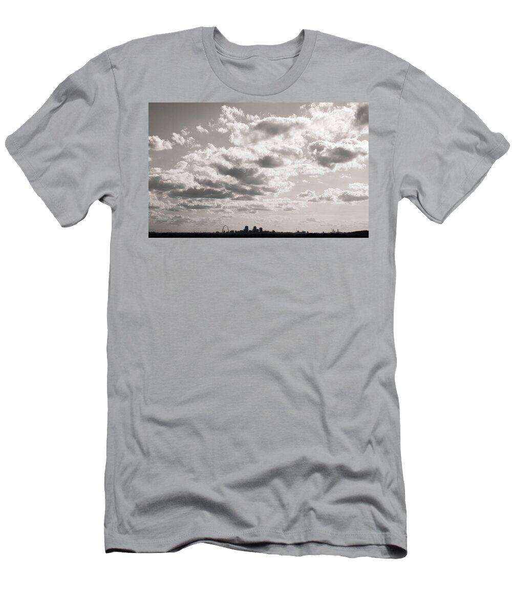 St. Louis T-Shirt featuring the photograph St. Louis - Perspective by Scott Rackers