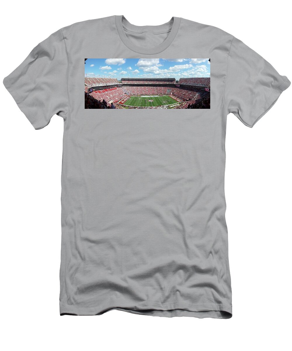 Gameday T-Shirt featuring the photograph Stadium Panorama View by Kenny Glover