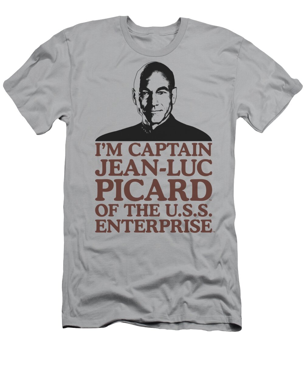Star Trek T-Shirt featuring the digital art Star Trek - I'm Captain by Brand A