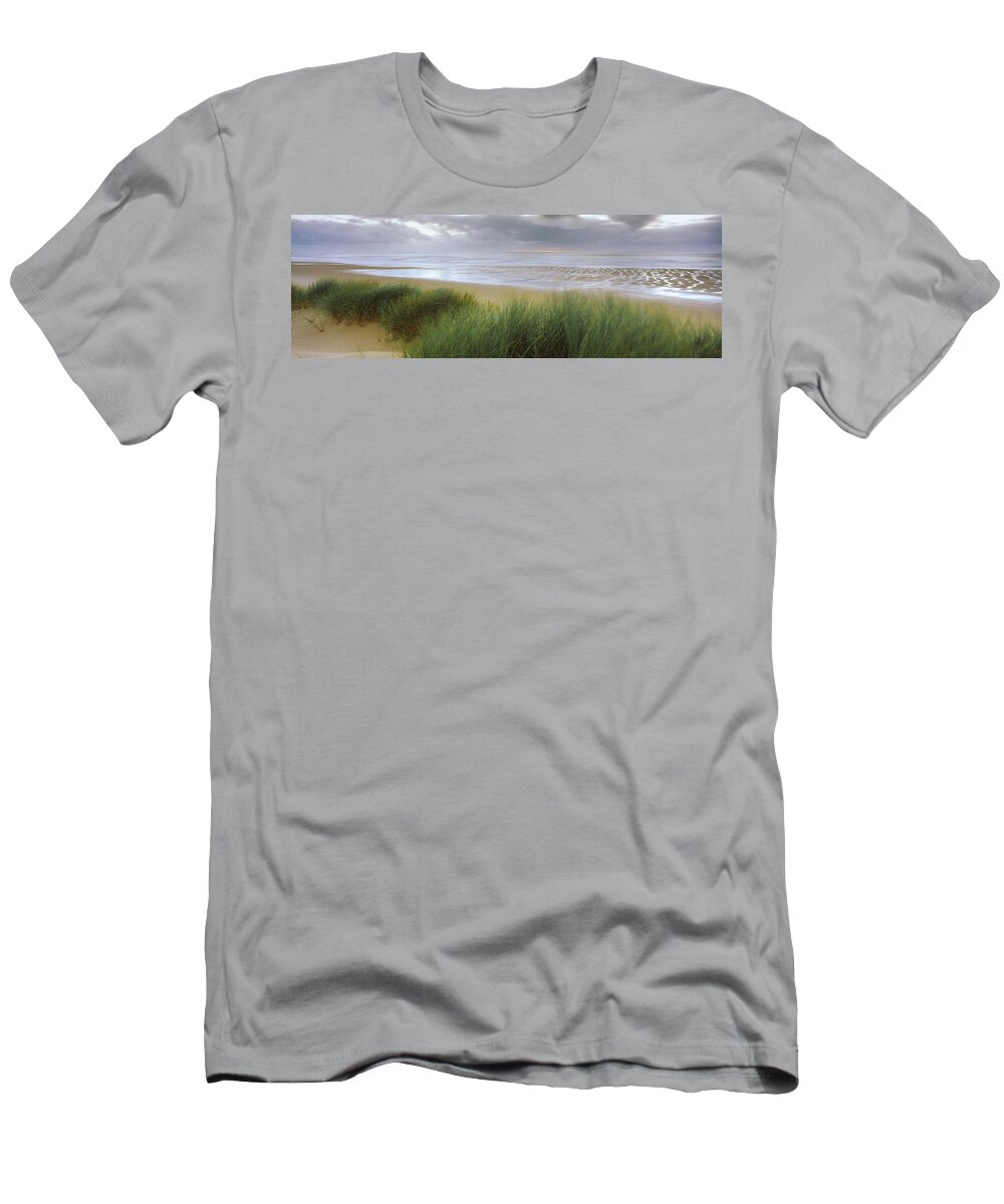 Photography T-Shirt featuring the photograph Storm Clouds Over The Sea, Newburgh by Panoramic Images