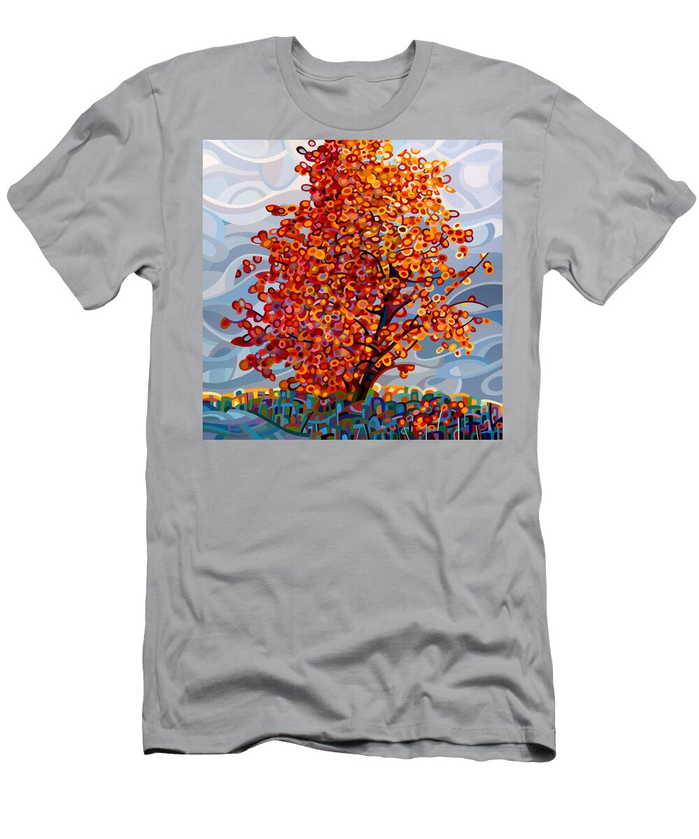 Abstract T-Shirt featuring the painting Stormlight by Mandy Budan