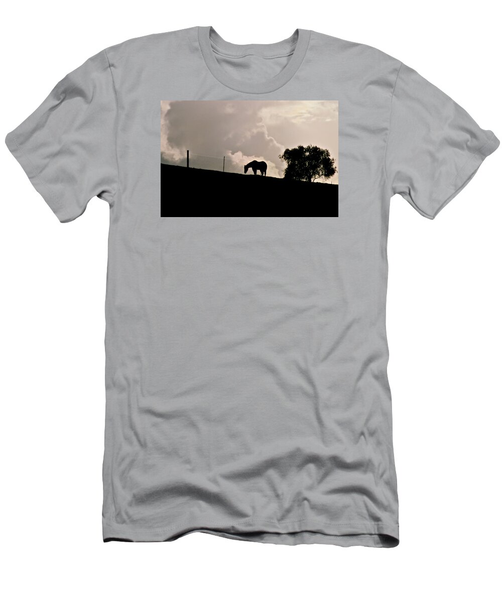 Nipomo T-Shirt featuring the photograph Stormy Afternoon by Art Block Collections
