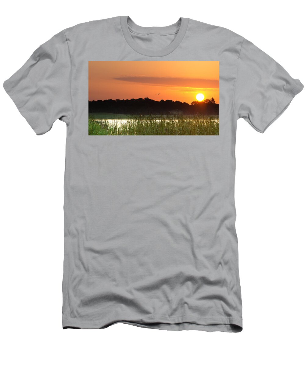 Sunrise T-Shirt featuring the photograph Sunrise at Lakewood Ranch Florida by Richard Goldman