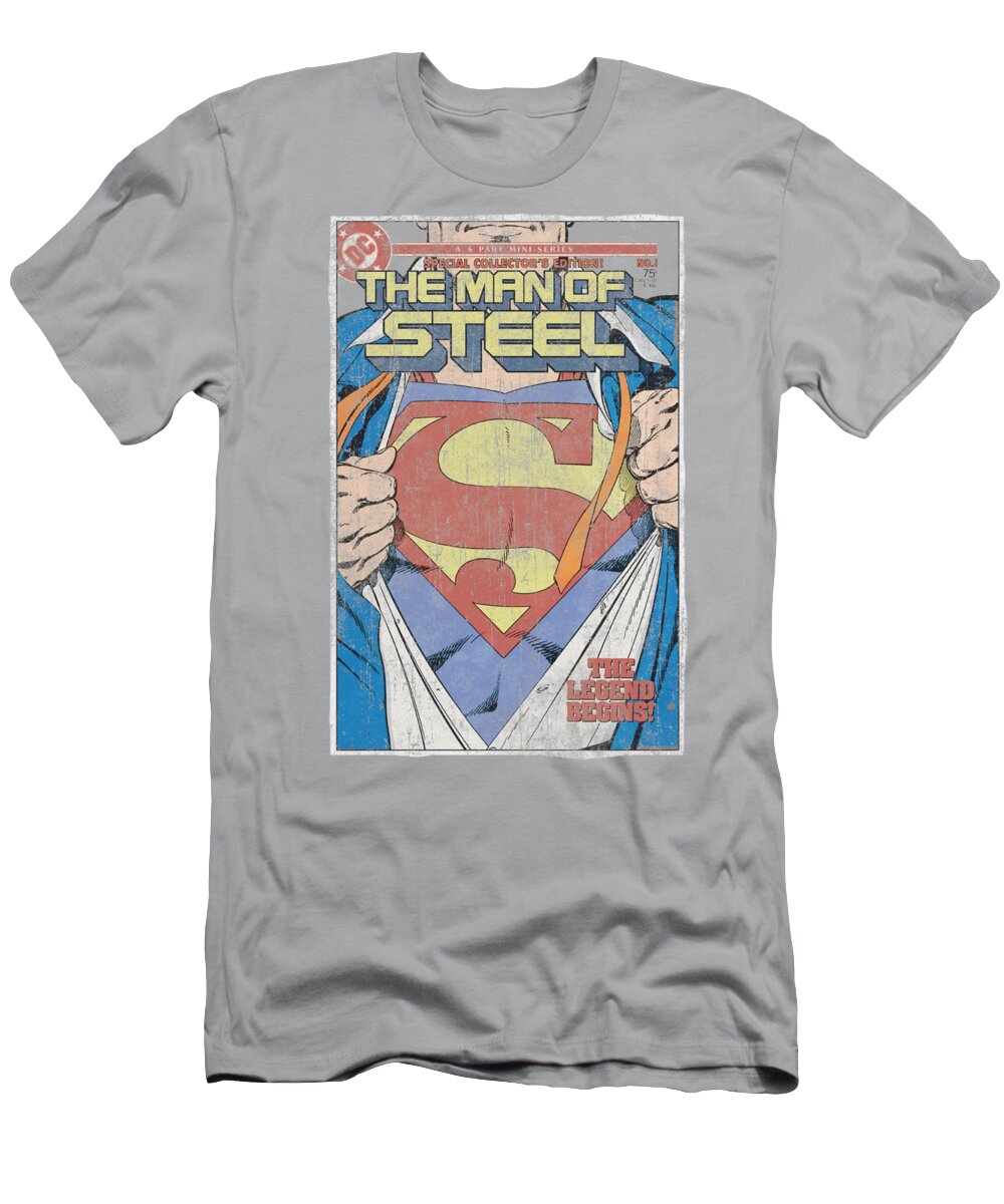 Superman T-Shirt featuring the digital art Superman - Mos Cover by Brand A