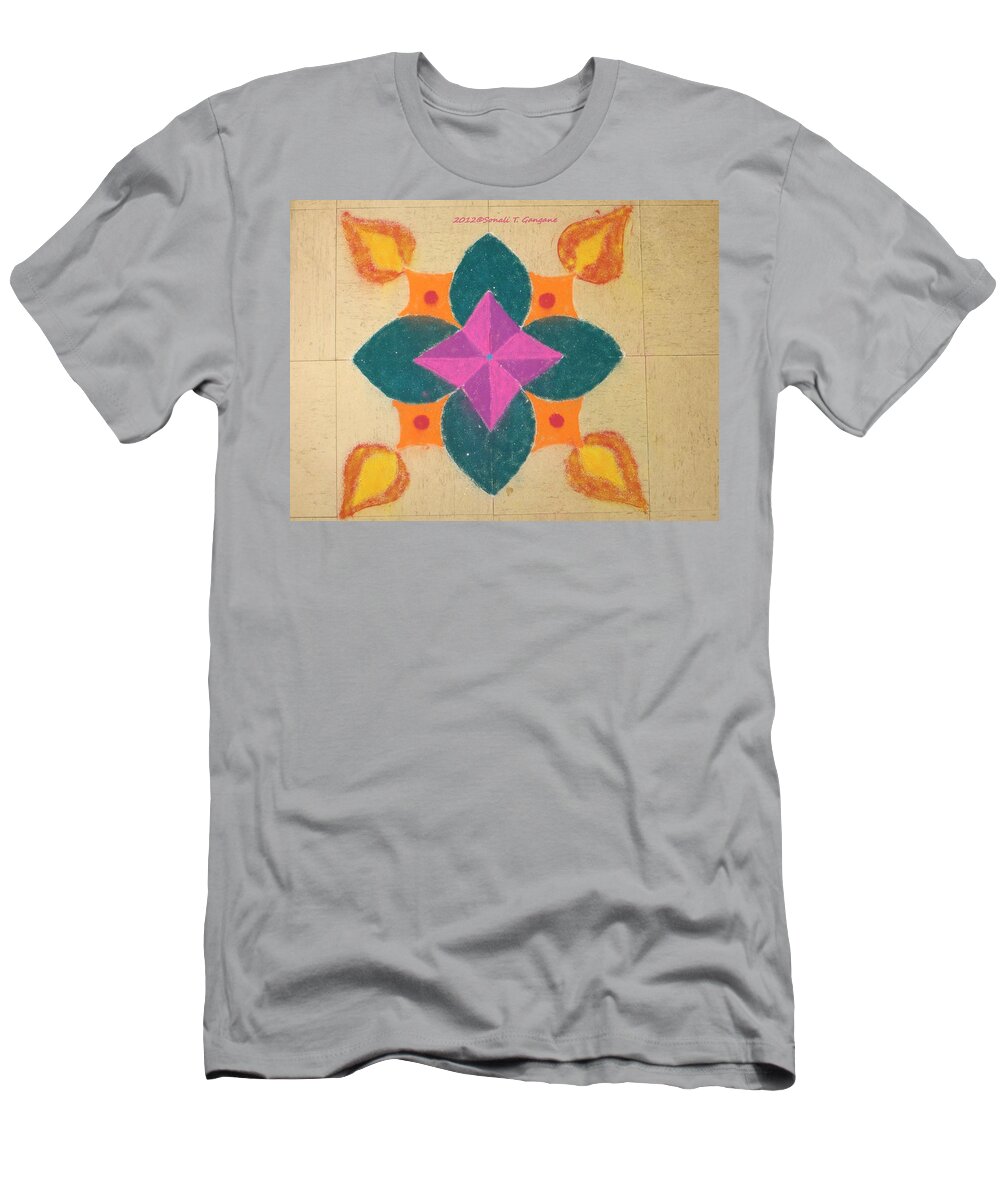 Deep T-Shirt featuring the pastel Swarna Jyot by Sonali Gangane