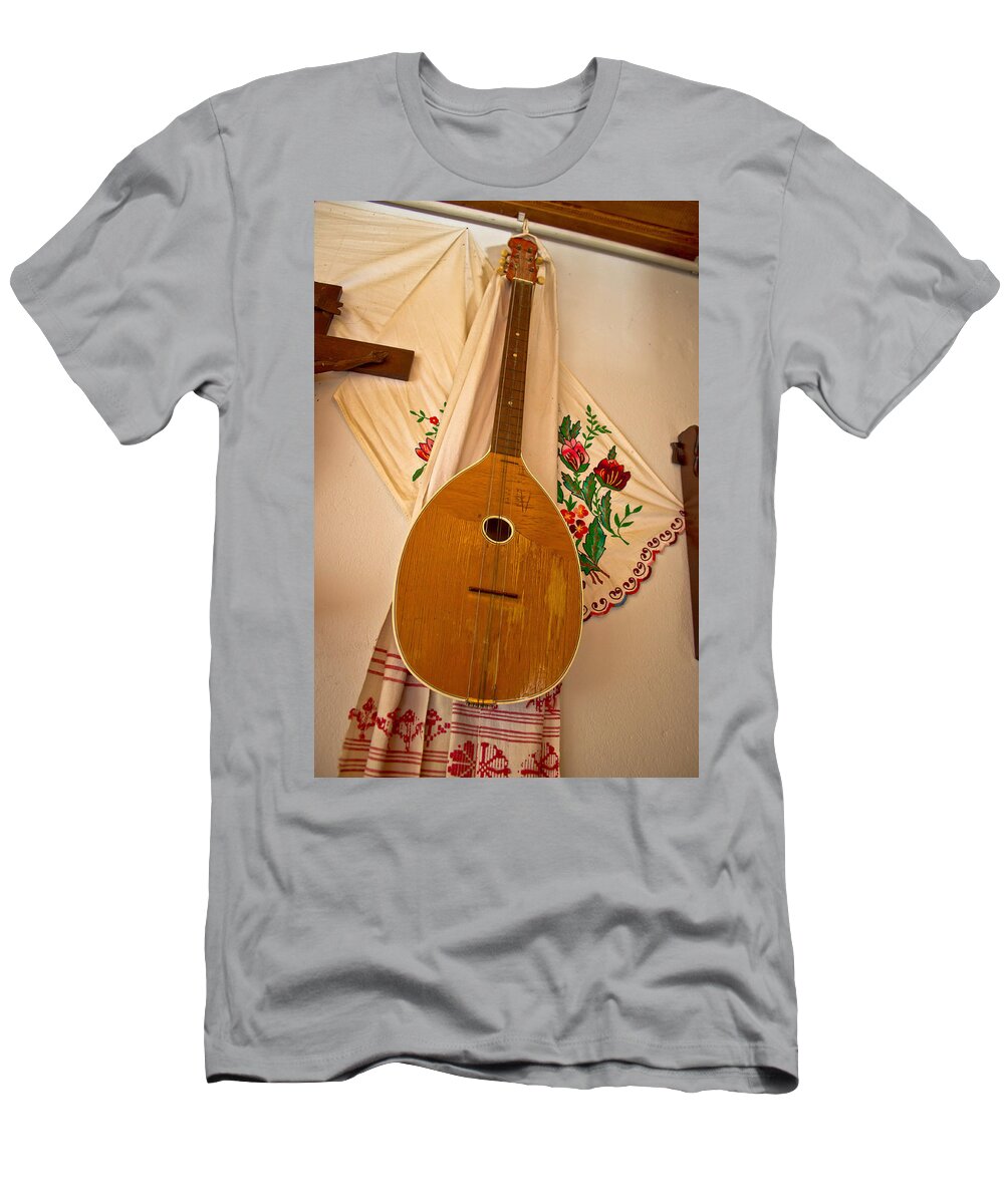 Tamburica T-Shirt featuring the photograph Tamburica Croatian traditional music instrument by Brch Photography