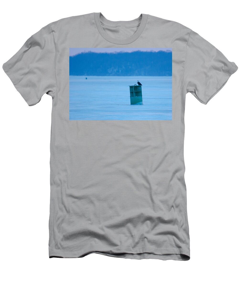 Bird T-Shirt featuring the photograph That was a Delicious Duck by Jeff at JSJ Photography
