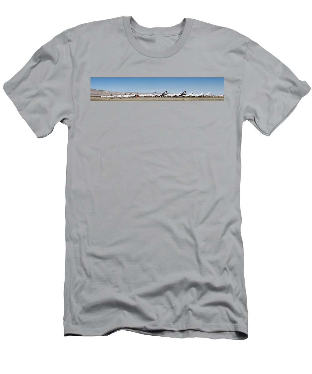 Airports T-Shirt featuring the photograph The Boneyard by Jim Thompson