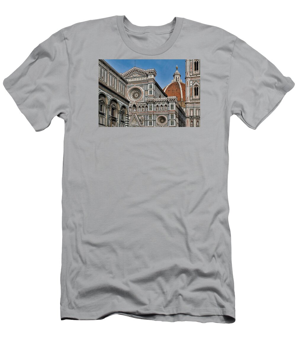 Italy T-Shirt featuring the photograph The Duomo and Baptistery of St. John by Ayhan Altun