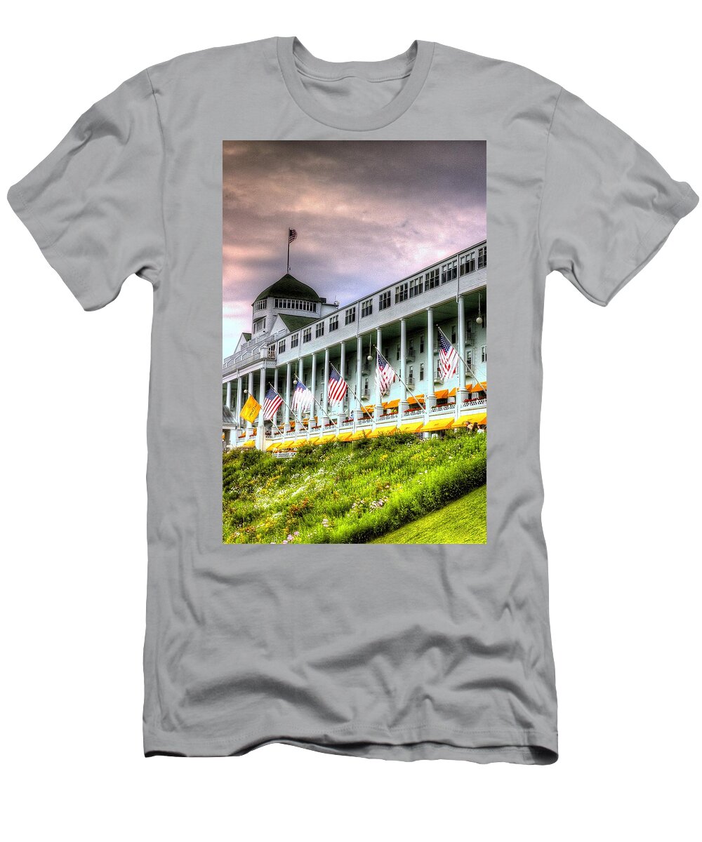 Grand Hotel T-Shirt featuring the photograph The Grand Hotel by Randy Pollard