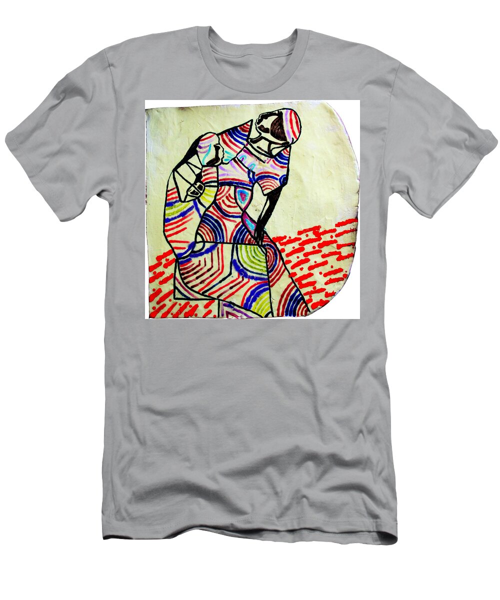 Jesus T-Shirt featuring the ceramic art The Holy Family by Gloria Ssali