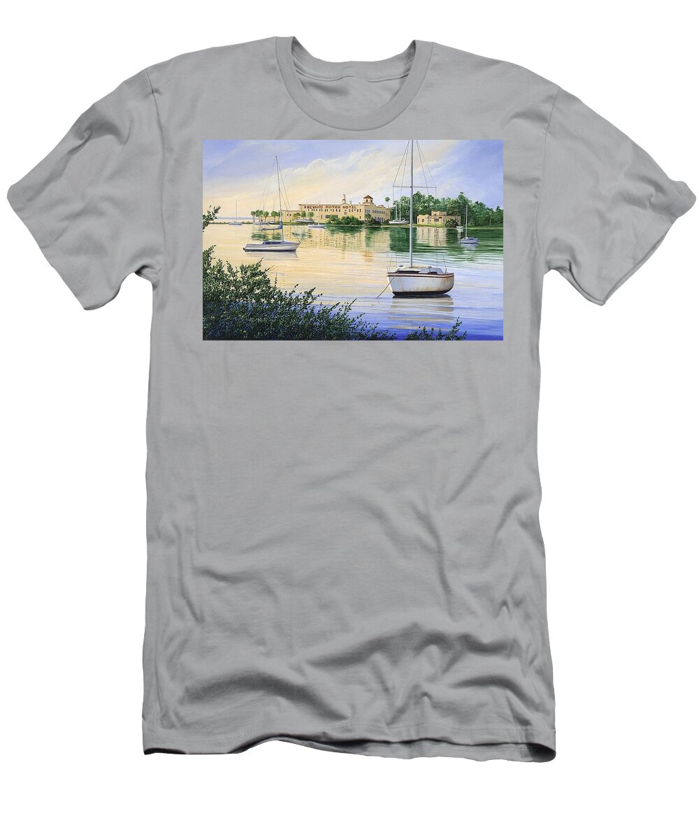 Hotel T-Shirt featuring the painting The Last Dawn by AnnaJo Vahle