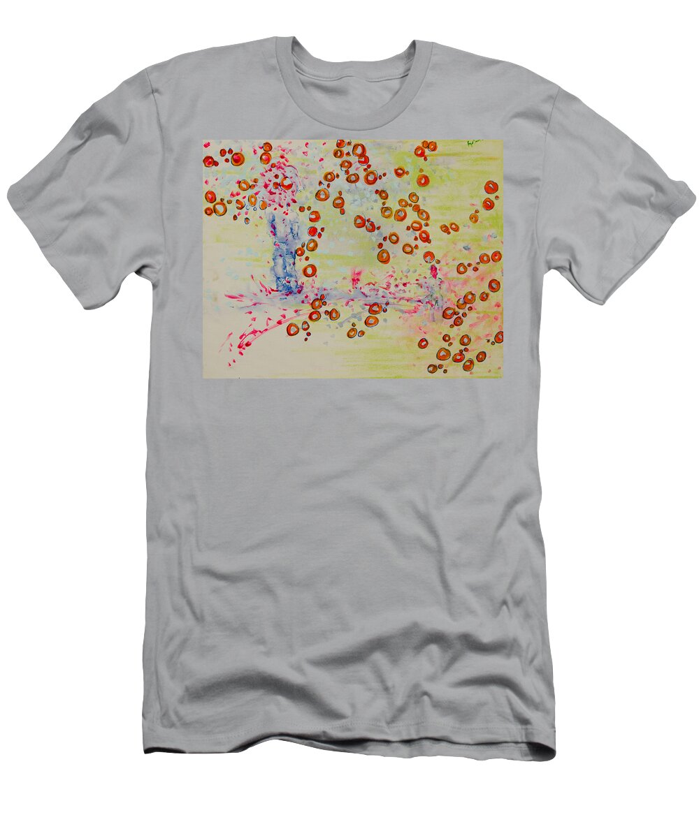 Man T-Shirt featuring the painting The walk to a woman by Ryanne Bevenger