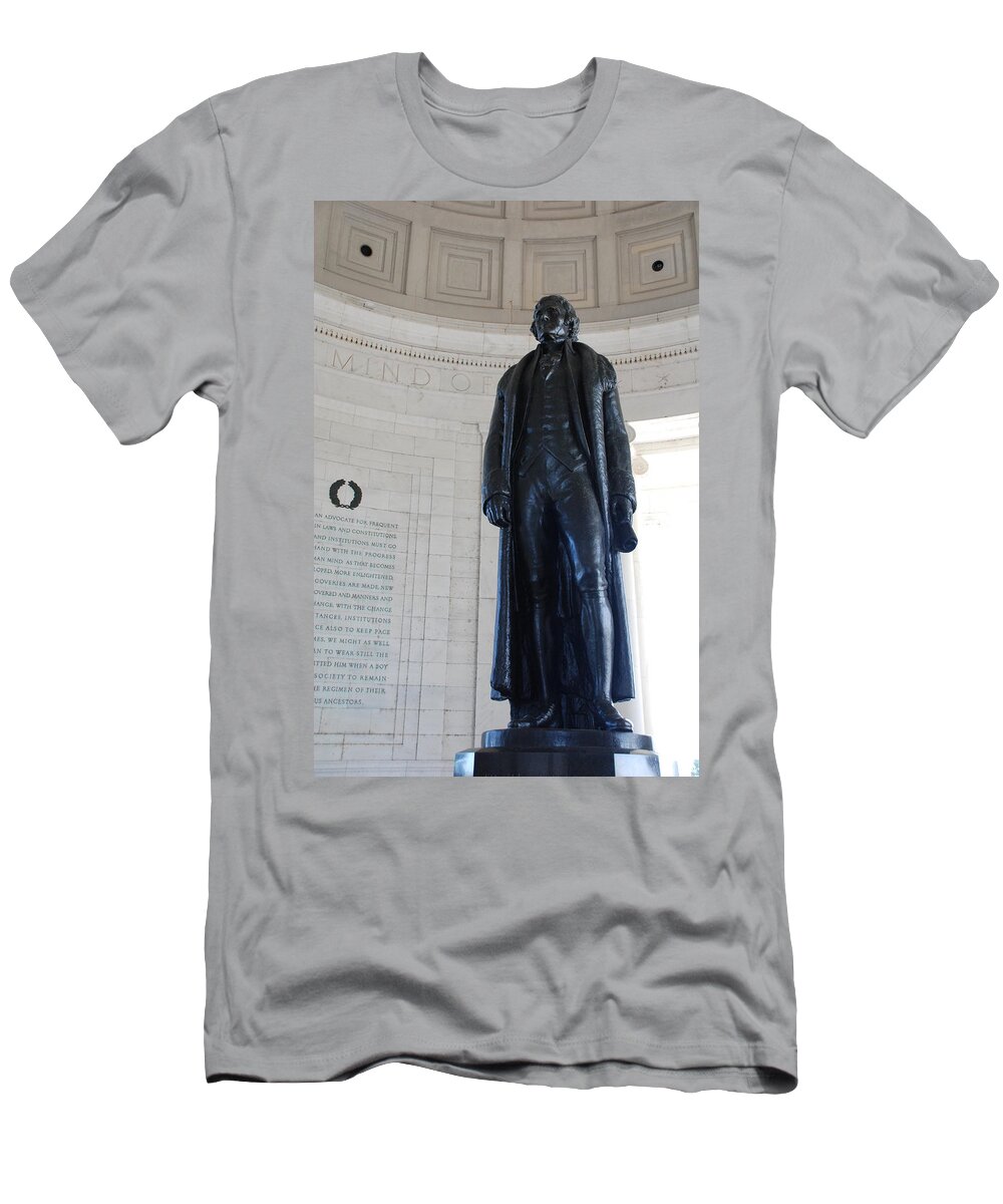 Declaration Of Independence T-Shirt featuring the photograph Thomas Jefferson Statue by Kenny Glover