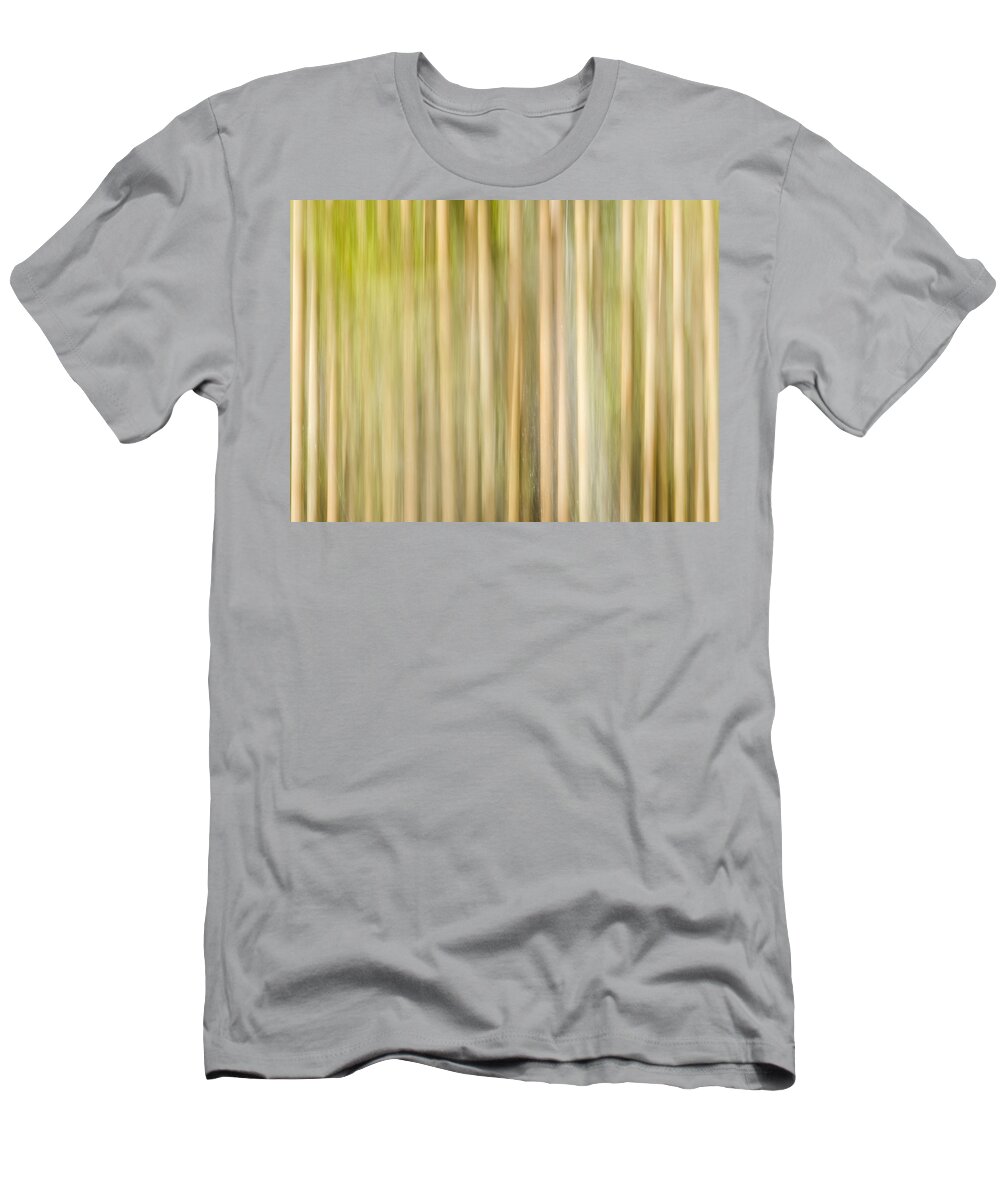Nature Abstract T-Shirt featuring the photograph Through the Trees by Carolyn Marshall